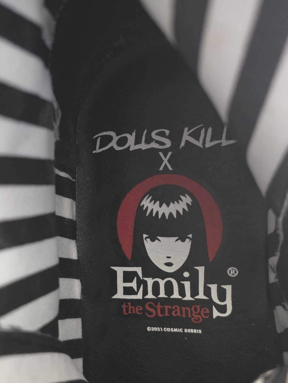 Dolls Kill x Emily The Strange Existential Freeze Platform Sneakers Size 6 - Picture 11 of 12